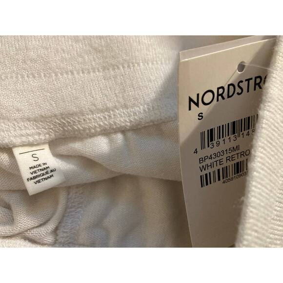 BP. Women's Loungewear Sleep Pants Size Small White Retro Stripe NWT Pockets - Picture 5 of 6